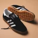thumbnail image 1 of Ad-id-as Originals Gazelle Indoor Men's Size 13 Athletic Shoe Black Sneaker #259, 1 of 6