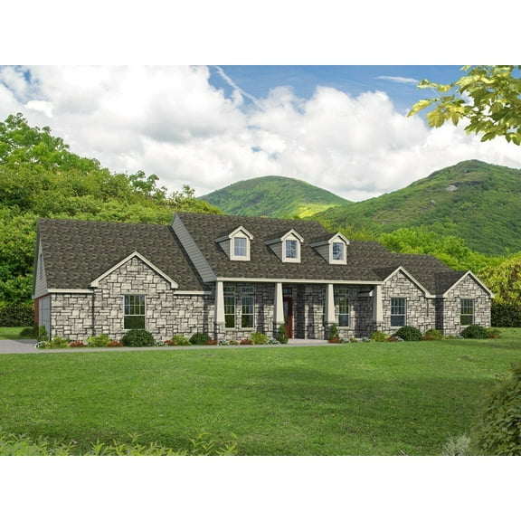 273-3196: Craftsman Country 4 Bed, 3 Bath Luxury Home Plan, 3196 Sq Ft: Full Blueprints with License to Build by Home Plan Marketplace - Lesuto