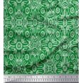 thumbnail image 1 of Soimoi Velvet Fabric Floral & Moroccan Damask Printed Fabric 1 Yard 58 Inch Wide, 1 of 3