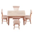 thumbnail image 1 of 1:12 Dining Table And Chairs Dollhouse Furniture Life Model Living Room Decor, 1 of 6