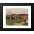 thumbnail image 2 of Henry Lerolle 24x18 Black Modern Framed Museum Art Print Titled - A Farm (1881), 2 of 5