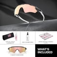 thumbnail image 3 of Oakley OO9208 Radar EV Path Shield Shaped Non-Polarized Sunglasses for Men & Women - Includes Official Eyewear Kit - Carbon Frame with Prizm Rose Gold Lens, 3 of 6