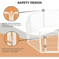 thumbnail image 3 of FXW Homeplus Unleashed Indoor Dog Playpen - Stress-Free and Safe Play, Heavy Duty 32 Inch 16 Panels Dog Pen for Small and Medium Dogs, White│Patented, 3 of 6