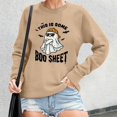 thumbnail image 2 of EHQJNJ Sweat-Shirt Vert à Col Rond pour Femmes Haut Ample Imprimé Mignon Hoodie Pull-Over Matelassé Sans Capuche Graphiques, 2 of 4