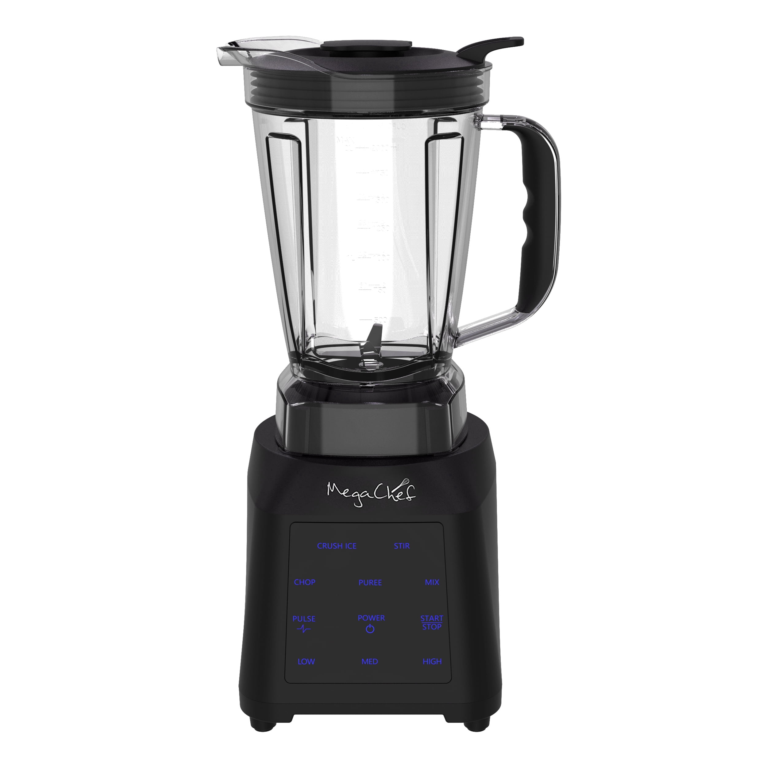 MegaChef 8 Cup Digital Blender with 5 Cup Food Processor and Two 24 Ounce On-The-Go Cup Combo Set