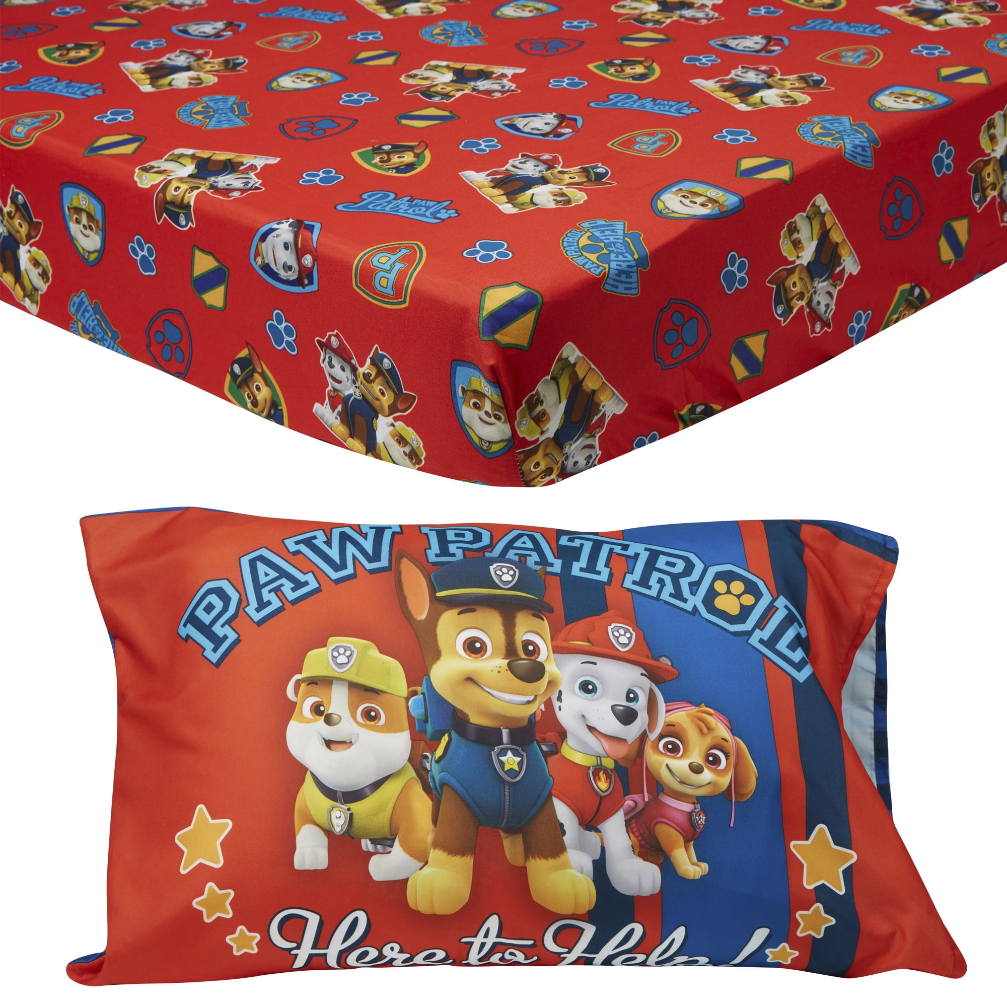 paw patrol crib sheet