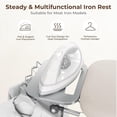thumbnail image 6 of JessieMal Ironing Board, Compact Iron Board with Cord Holder, Steam Iron Rest and Bottom Storage Tray, 9 Adjustable Heights & 3 Layer Cover, Folding Heavy Duty Ironing Board 52X14, Beige, 6 of 9