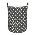 thumbnail image 1 of Balery Bowling Pins Cesta de ropa redonda con asas, impermeable, independiente, para ropa, juguetes, dormitorio y familia-Small, 1 of 6