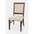 thumbnail image 6 of Jofran Fairview Transitional Solid Wood Upholstered Side Chair (Set of 2), 6 of 6