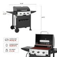 thumbnail image 3 of Royal Gourmet 3-Burner BBQ Gas Grill with Front Spice Rack, Two Side Shelves and Hooks, 30,000 BTU, GH3001H, 3 of 12