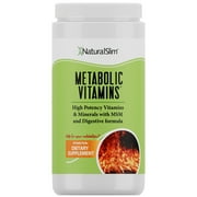 NaturalSlim Metabolic Vitamins w/ B-Complex for Energy - Metabolism Booster, 30 packets