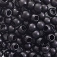 thumbnail image 2 of John Bead Euro Wood Beads - Black, Round Large Hole, 8 mm x 6.5 mm, Pkg of 100, 2 of 2