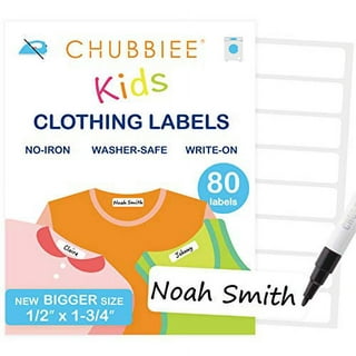 Clothing Labels for Nursing Home (100), No-Iron Name Tags, Washable Personalized Labels (1.2” x 0.5”), Perfect for Clothes, Items and Nursing Home