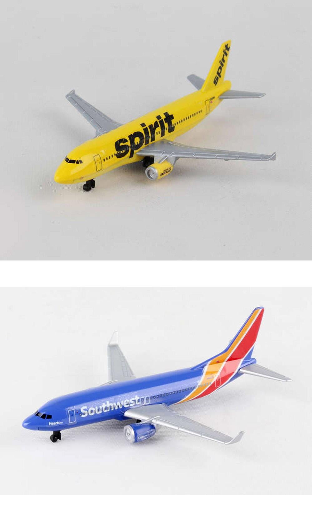 Spirit Airlines Single Die-Cast Plane 
