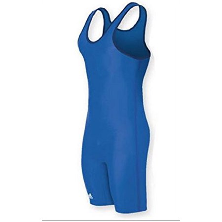 UPC: 0818423010564 | Adidas aS101s Lycra Solid Wrestling Singlet  Adult  Royal Blue  XX-Large