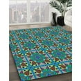 thumbnail image 2 of Ahgly Company Indoor Round Patterned Mint Green Area Rugs, 7' Round, 2 of 6