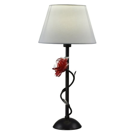 - Springdale Lighting 26.5 in. Rose Gold Hand Blown Glass Table Lamp
