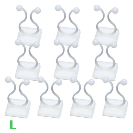 

Peryerana 10pcs Vine Climbing Wall Hooks Home Garden Bathroom Vine Fixing Clip Holders Sticky Hooks Large