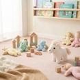 thumbnail image 5 of White Plush Horse Stuffed Animal, Cuddly Pony Plush Toy - Soft Fluffy Fabric, Light Brown Mane & Tail, Huggable Design - Kids, Toddlers, Boys, Girls, Bedroom Decoration, Playtime, Birthday Gift, Holi, 5 of 5
