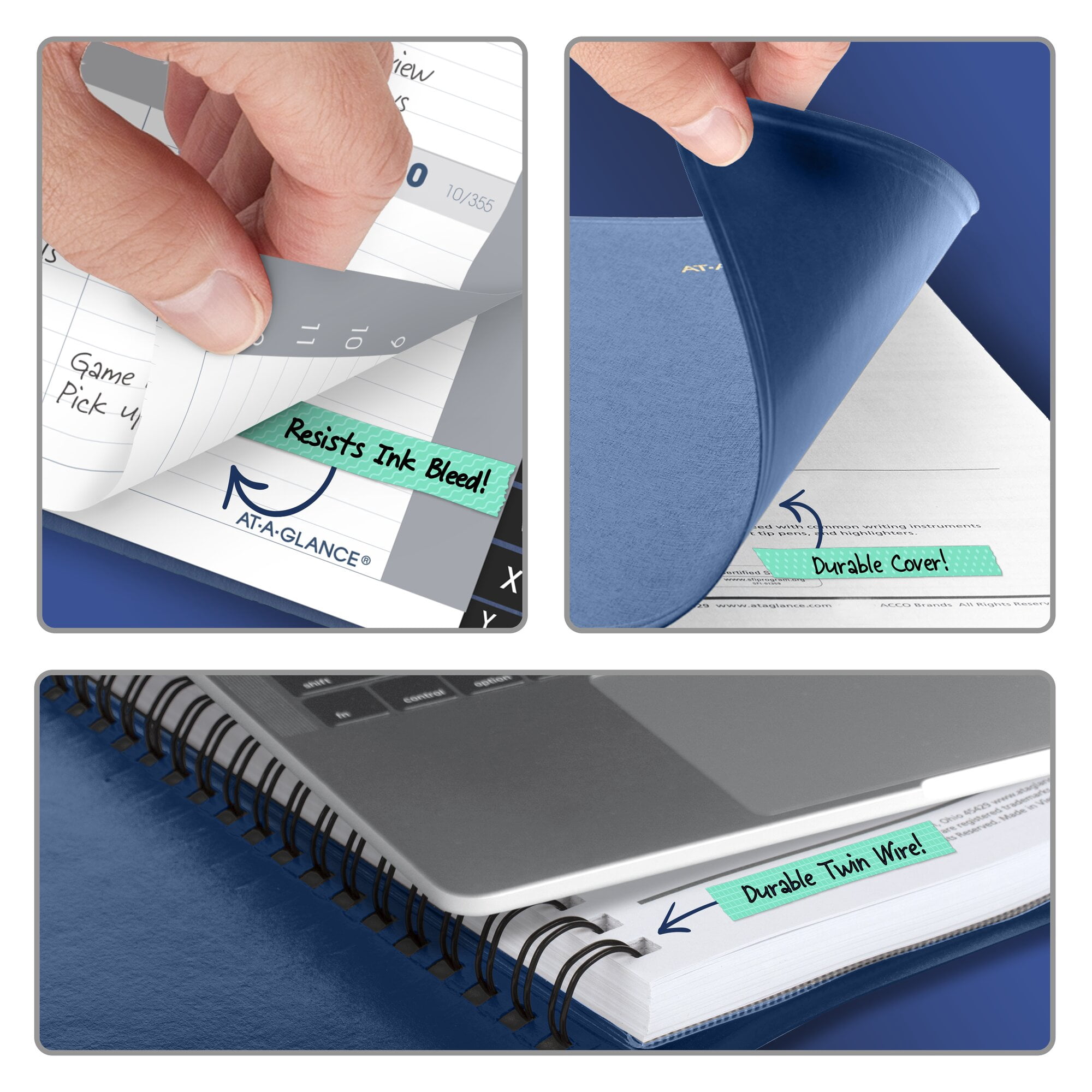 AT-A-GLANCE 2027 Weekly Appointment Book Planner Blue Small 5 x 8 - Weekly