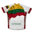 thumbnail image 2 of Lithuania Flag Short Sleeve Cycling Jersey  for Men - Size XS, 2 of 3