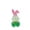 Green, variant on Crystal Rabbit Figurine, Colorful Resin Bunny Mini Statue Collectible Animal Sculpture for Desktop Decor Living Room Ornament and Kawaii Room Aesthetics, Multicolor