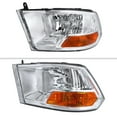 thumbnail image 2 of Factory Dual Style Headlights (Chrome Housing/Clear Lens) Made for and Compatible with 2009-2018 Dodge RAM 1500 / 2019-2021 RAM Classic / 2010-2018 RAM 2500 3500, 2 of 6