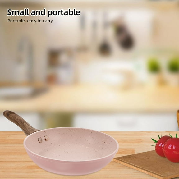 HEMOTON Non Stick Skillet for Chefs Small Frying Pan with Cool Handles Nonstick Fry Pan for Home Use Aluminum Egg Pan for Kitchen Mini Fry Pan for Baby Food