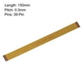 thumbnail image 2 of Uxcell FFC FPC Cable 0.3mm Pitch 39 Pin 150mm Flexible Flat Ribbon Cable for LCD Screen, 2 of 5