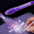 thumbnail image 2 of Lubelski 4Pcs 2 in 1 Luminous Light Pen UV Writing Invisible Ink Marker Kids Drawing Gift, 2 of 8