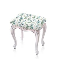 FOR U DESIGNS Eucalyptus Leaves Print Stool Covers Rectangle Set of 2, Washable Pub Counter Bar Stool Covers Soft Vanity Bench Cover Kitchen Island Chairs Cushion Protector