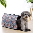 thumbnail image 4 of Pet Carrier Foldable Breathable Alpaca Pattern Pet Travel Carrier for Cats Dogs, 4 of 8