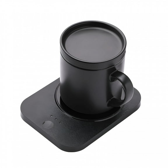 ACDANC Coffee Mug Warmer & Mug Set Self Heating Mug with Wireless Smart Charging Mug with Lid 12Oz for Desktop Home Office Gift for Coffee Lovers