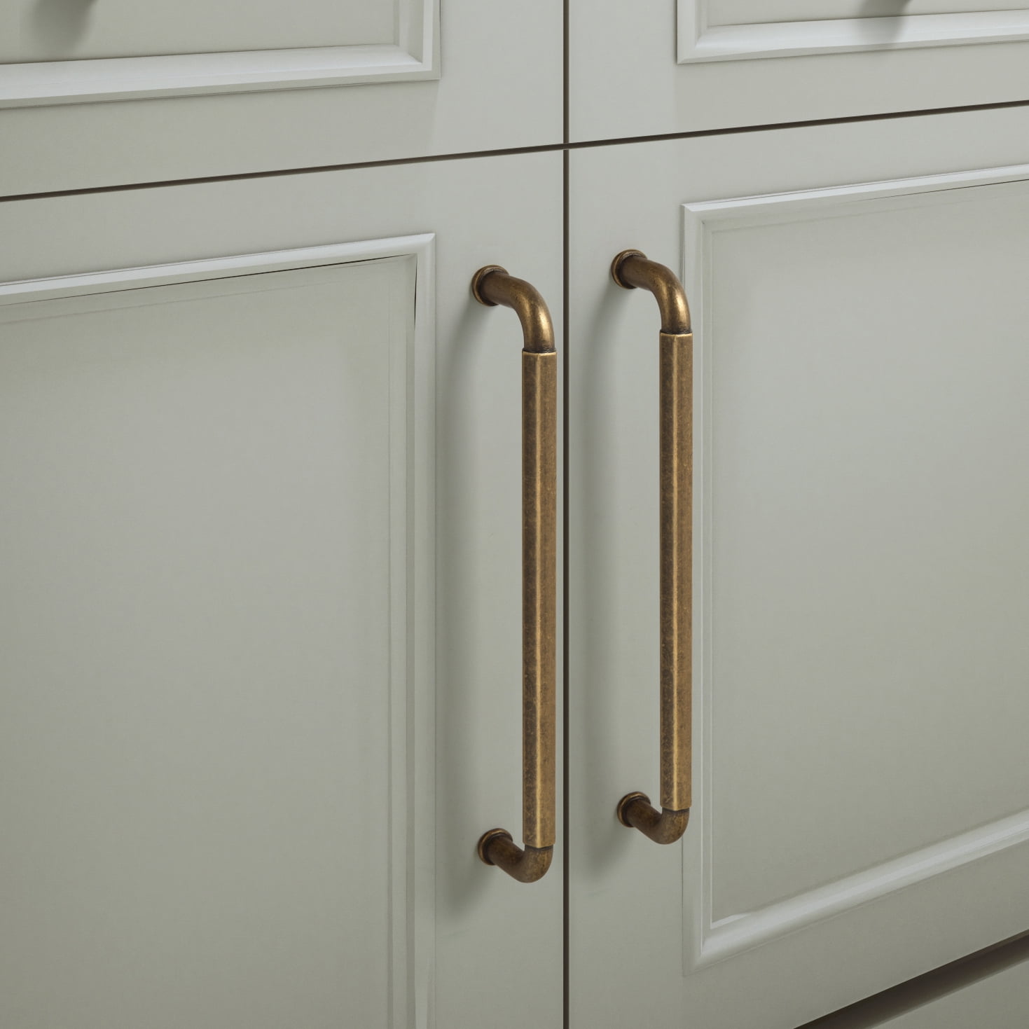 Goo-Ki 5'' Hole center Zinc Alloy Cabinet Handles, Antique Brass Cabinet Pulls for Kitchen,Drawer,Cupboard & Wardrobe， 6 Pack