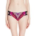thumbnail image 1 of Bikini Lab Junior's Bazket Case Keyhold Hipster Bikini Bottom, Multi, L, 1 of 1