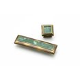 thumbnail image 7 of Schaub And Company 818-MOP-PN Symphony Solid Brass 1-3/8" Luxury Designer Square Cabinet, 7 of 7