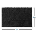 thumbnail image 2 of Nestl Bathroom Rugs, Machine Washable Bath Mats For bathroom Floor Rugs, Nonslip Backing Rubber Bath Rug, Black, 2 of 6
