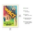 thumbnail image 2 of Impact - Starring Brian Donlevy & Ella Raines - Vintage Film Noir Movie Poster c.1949 - Master Art Print (Unframed) 13in x 19in, 2 of 4