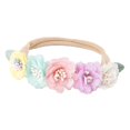 thumbnail image 4 of Bebé Niña Diadema Sombreros Accesorios para Cabeza de recién nacido Flor Niño Diadema Banda para el cabello para Navidad Fotografía familiar Estilo C Macarena Diademas florales, 4 of 8