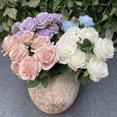 thumbnail image 4 of 9 rosas medianas para decoración de jardín, bodas, salas de estar interiores, flores de simulación, accesorios de fotografía, flores falsas, 4 of 6