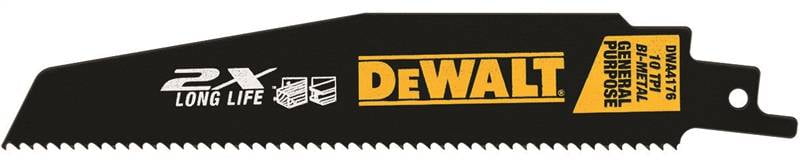 6" 10TPI 2X Recip Blade 25pk