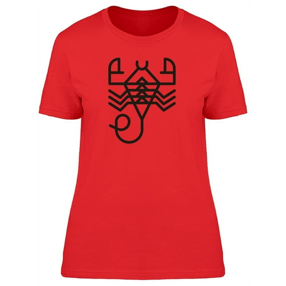 Scorpion Symbol Line Icon T-Shirt Women -Image by Shutterstock Large