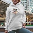 thumbnail image 2 of Sweet As Can Bee with Bee & Flowers Art Merch Gift, White Hooded Sweatshirt or Hoodie, Small, 2 of 5