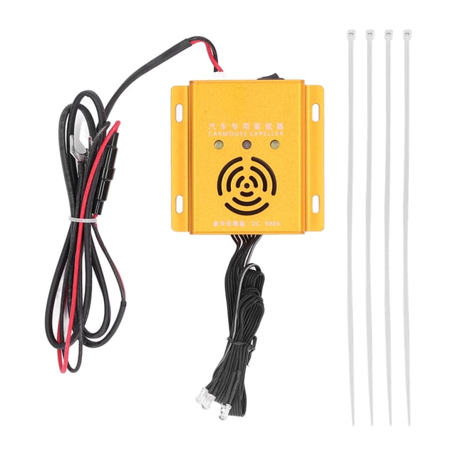 Repelente de ratones para coche, 12V, 1,5 W, ultrasónico, inteligente, de aluminio, disuasivo para coches, camiones, motocicletas, remolques