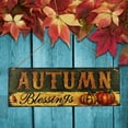 thumbnail image 3 of Lovely Autumn Fall Wood Plaques Wall Hanging Sign Thanksgiving Harvest Décor - Autumn, 3 of 6