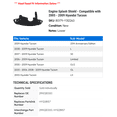 thumbnail image 2 of Engine Splash Shield - Compatible with 2005 - 2009 Hyundai Tucson 2006 2007 2008, 2 of 2