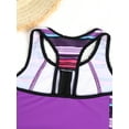 thumbnail image 7 of TiaoBug Nimiya Kids Girls 3Pcs Tankini Swimwear Outfit Hawaiian Print Tank Top Swim Shorts Briefs Swimsuit, 7 of 7