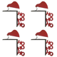 thumbnail image 1 of Marco Puerta Navideña para Actividades Navideñas (gorro Papá Noel), 1 of 3
