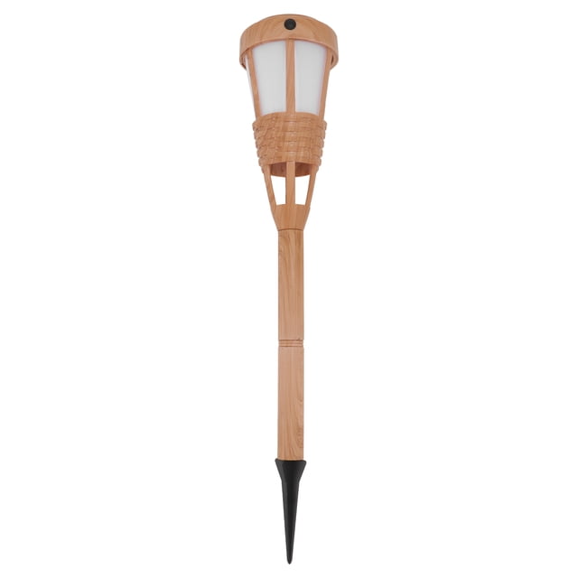 1pc Solar Ground Light Garden Lamp Adornment Creative Torch Lamp (Khaki)