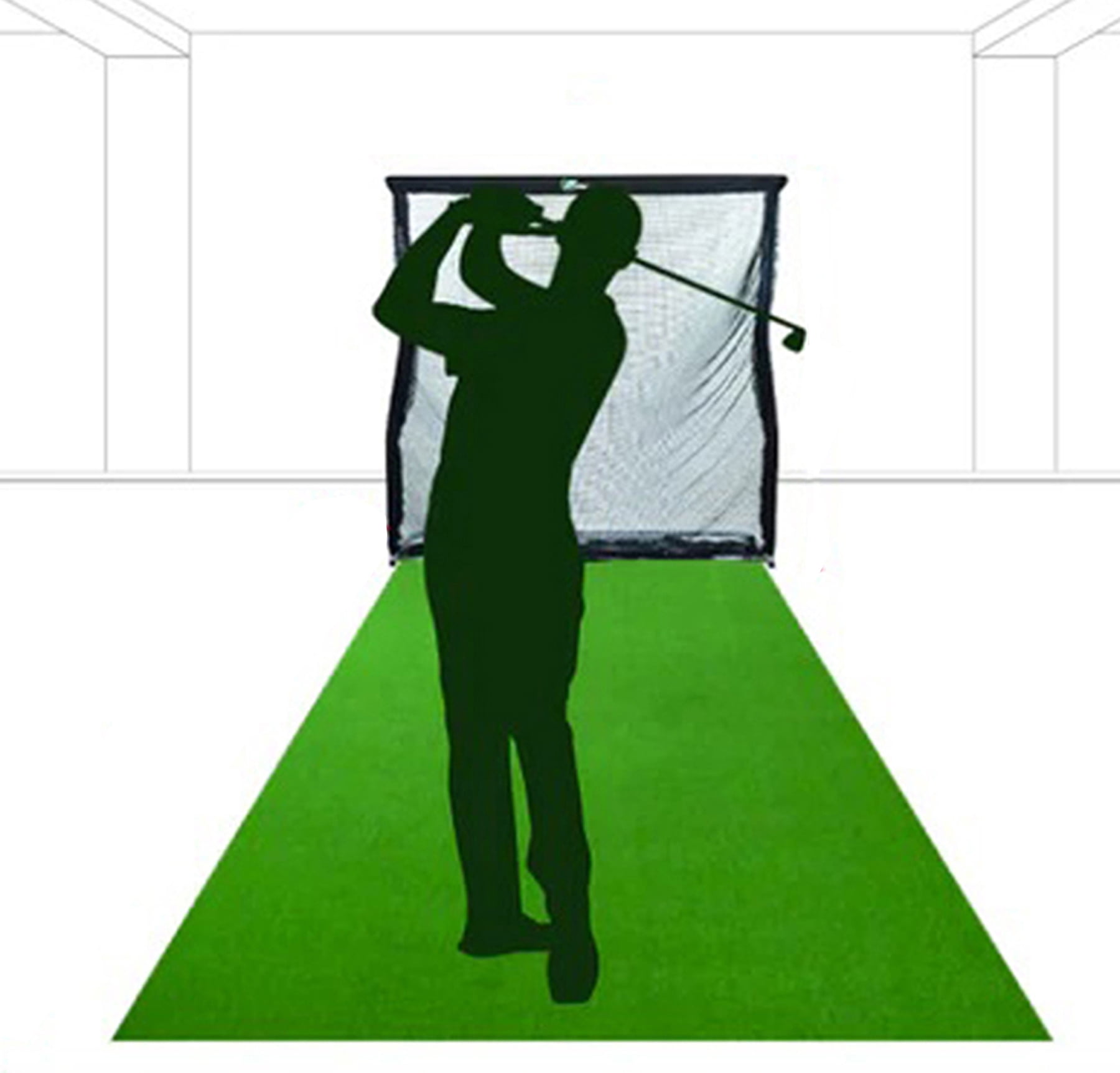 10ft x 10ft Sports Netting Golf Hitting Practice Net Strong 150 LB Tested Nylon Mesh Net 1-Inch Mesh Holes for Golf Baseball Hockey Soccer Lacrosse LAX